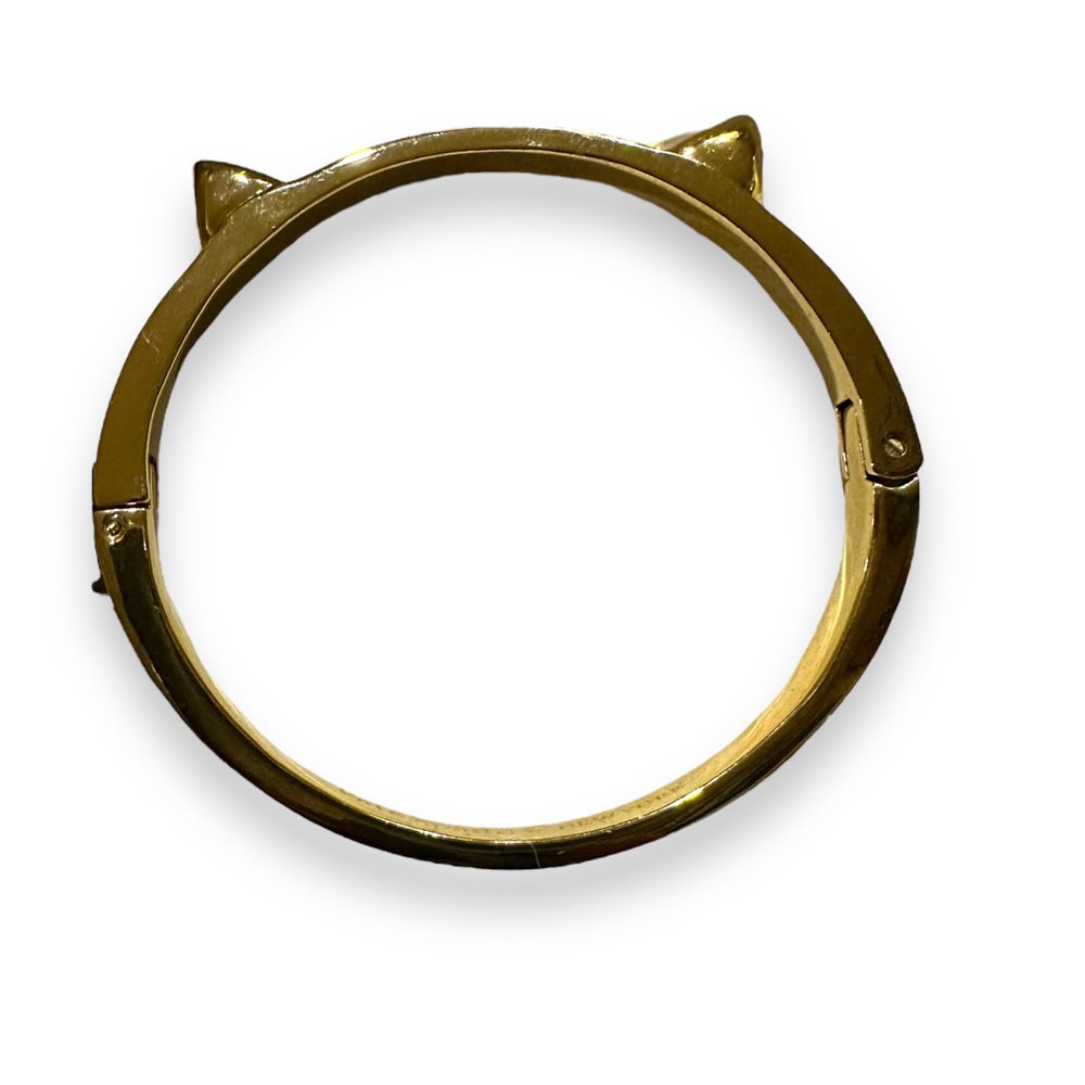 Kate Spade Cat Design Gold Hinge Bracelet 🐱 ♥️ - Picture 1 of 7